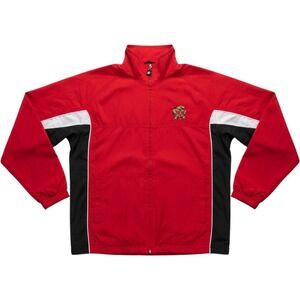 Starter Maryland Terrapins Kids Red Windbreaker Full Zip Jacket Youth XL